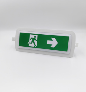 Harga grosir pabrik lampu darurat LED, lampu sekat LED dengan baterai isi ulang, dengan stiker keluar sebagai tanda keluar LED - Product Image 4