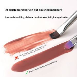 Ensemble de pinceaux à ongles en gel UV avec manche en acrylique violet dégradé japonais, nylon doux pour le mélange et la manucure - Product Image 4