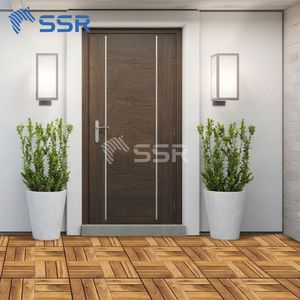 กระเบื้องพื้นไม้สักแบบประกบกันได้ ป้องกันการลื่นไถล ดีไซน์ทันสมัย ทำเองได้ 12 แผ่น ทำจากไม้กระถินณรงค์ เป็นมิตรกับสิ่งแวดล้อม เหมาะสำหรับสวนหลังบ้านและสวน - Product Image 4