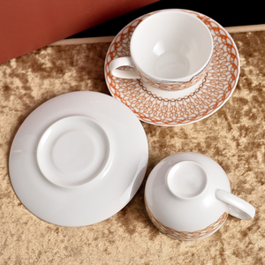 European Style Minimalist Luxurious Bone <strong>China</strong> <strong>Cups</strong> &amp; Saucers Set-Eco-Friendly Tea &amp; Coffee Gift - Product Image 3