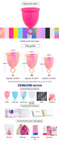 Coupe menstruelle en silicone médical pour flux abondant, sans BPA, réutilisable, kit de coupe menstruelle écologique