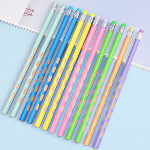 Lápices de colores Hb con cuerpo de madera para uso escolar, de oficina, para dibujo, bocetos y exámenes. Lápices estándar con tapa de goma de borrar. - Product Image 1