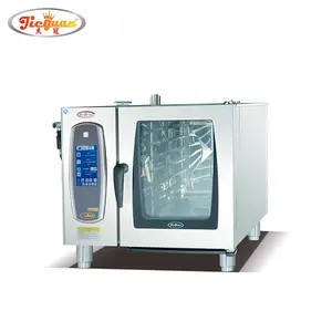 Table Top Electric 6 Layer Combi Steamer Baking Oven With Self-Cleaning System