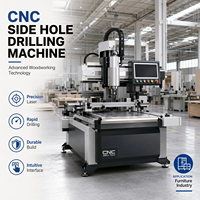 Machine de perçage latéral CNC à double tête de haute précision pour armoires sur mesure avec guidage taïwanais et traitement anti-corrosion