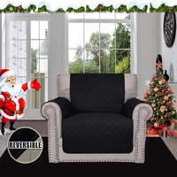 Housse de canapé et de fauteuil imperméable à double face en microfibre, housse de fauteuil 1 place résistante à l'eau