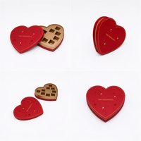 Carton de luxe personnalisé boîte cadeau de chocolat pour la Saint-Valentin boîtes d'emballage de chocolat vides avec plateau intérieur boîte de chocolat en forme de coeur