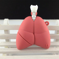 Clé USB en forme d'organe pulmonaire humain, logo personnalisé, clé USB 8 Go, 16 Go, 32 Go, pour cadeau promotionnel médical