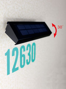 Luces Solares para Exteriores para Números de Casa, Luz Solar Ajustable para Exteriores para Placa de Dirección, Luz de Pared para Hogar, Jardín, Patio - Product Image 3
