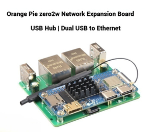 Orange Pi Zero2 W Carte de développement Allwinner H618 avec double Ethernet, double USB HOST, alimentation par broches supérieures, ordinateur monocarte - Product Image 3