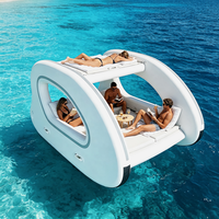 Bateau gonflable commercial de luxe en PVC avec moteur à réaction DWF, bateau-maison portable à technologie Drop Stitch pour excursions côtières
