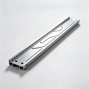 Soporte de Guía de Flujo Industrial de Alta Precisión para Aluminio, con Anodizado Negro y Plateado, Fabricado con Fresado CNC y Electroerosión por Hilo (EDM) - Product Image 2