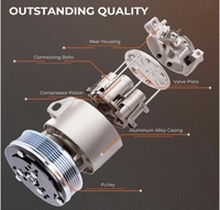 Compresseur de climatisation universel 5H14 R134A 12V avec embrayage 2PK style SD508 et courroie trapézoïdale pour climatisation automobile