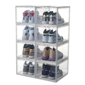 Scatola <span class=keywords><strong>per</strong></span> <span class=keywords><strong>Scarpe</strong></span> Trasparente Impilabile con Apertura Frontale e Magneti, Contenitore in Acrilico <span class=keywords><strong>per</strong></span> <span class=keywords><strong>Scarpe</strong></span>, Espositore Personalizzato <span class=keywords><strong>per</strong></span> Sneaker di Taizhou - Product Image 4