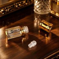 Flacon roll-on vide en verre pour huiles essentielles et parfums, 3ml, 6ml, 12ml, format voyage, avec bouchon à vis, estampage doré et impression sérigraphiée