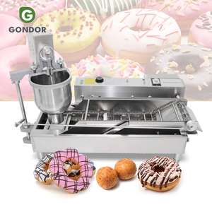 Mini Máquina Comercial China de Alta Calidad para Hacer y Freír Donas Mochi Semiautomática de 110V con Tolva y Certificación CE - Product Image 1