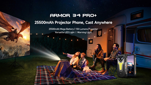 Teléfono con Proyector Ulefone Armor 34 Pro+, 5G, Android 15, Resistente, 16+512GB, 25500mAh, Visión Nocturna, Pantalla de 600 Nits - Product Image 4