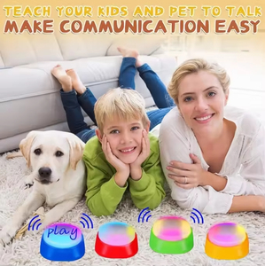 New Design Luminous Eco-Friendly Plastic Pet Communication <b>Button</b> Recording <b>Dog</b> Training Talking Toy Sounder Squeeze Box - Product Image 4