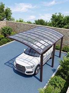 Abri de voiture en aluminium de luxe avec toit en pente, taille personnalisée, pour rangement extérieur de véhicules - Product Image 4