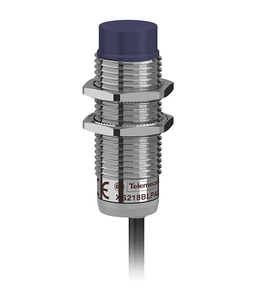 Capteur inductif XS2 M18, L53mm, Laiton, Sn8mm, 12..24VDC, Câble 2m XS218BLPAL2 - Product Image 1