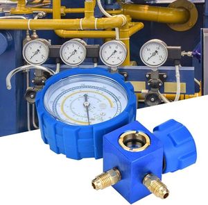 कई गेज सेट, हवा की स्थिति कई गुना कम दबाव ए/सी प्रशीतन उपकरण, दृष्टि ग्लास के साथ - Product Image 3