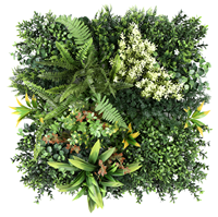 Panneau mural végétal artificiel, haie murale extérieure anti-UV pour jardin, patio, mariage, décoration de fond de mur commercial