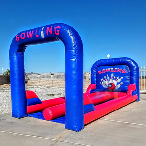 Location <span class=keywords><strong>de</strong></span> jeux <span class=keywords><strong>de</strong></span> bowling gonflables en PVC pour événements commerciaux, jeux sportifs en plein air pour enfants, jeux <span class=keywords><strong>de</strong></span> bowling amusants pour carnaval en vente - Product Image 3
