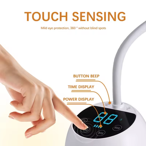 Lampe UV portable sans fil 36W à capteur automatique, mini séchoir à gel à écran tactile 360°, double source lumineuse, outil de manucure professionnel, vente en gros - Product Image 6