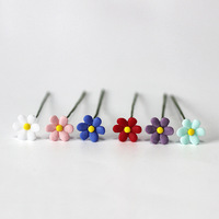 Fleur de marguerite miniature 1:12, accessoire pour maison de poupée, fleur en pot simulée, décor de scène OB11, ornement de voiture, modèle de jeu alimentaire, cadeau