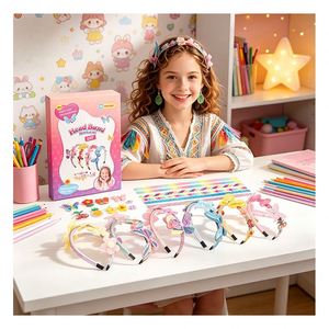 Custom Hairband <b>Craft</b> Kit Girls Mermaid Wings Crown <b>Gems</b> Flowers Creative Classroom Reward Party Favor Set Gift Pack - Product Image 6