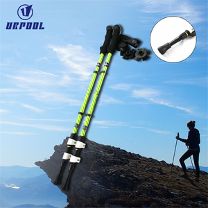 2016 New Registrabile Telescopica Ultra-light 3 Sezione Escursionismo <span class=keywords><strong>Trekking</strong></span> Pole Bastone Da Montagna In Fibra di Carbonio Bastone Da Passeggio - Product Image 2