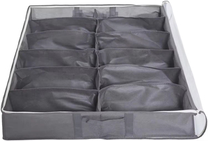 Organizador de Zapatos Cuadrado Gris de Aluminio y Plástico PP Personalizado, Caja de Almacenamiento de Zapatos Plegable con Tapa - Product Image 6