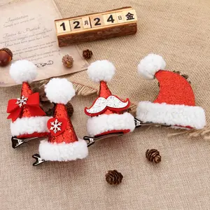 Wholesale Christmas Hairpin Party Supplies Atmosphere Making Adult and Child Cartoon Xmas Hairpins