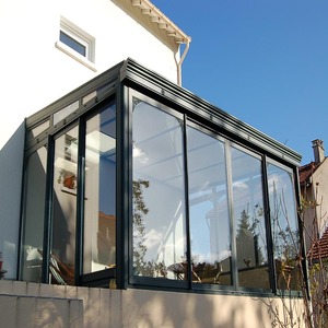 Verrière en profilés aluminium, jardin d'hiver et maison de soleil avec toit en polycarbonate - Product Image 5