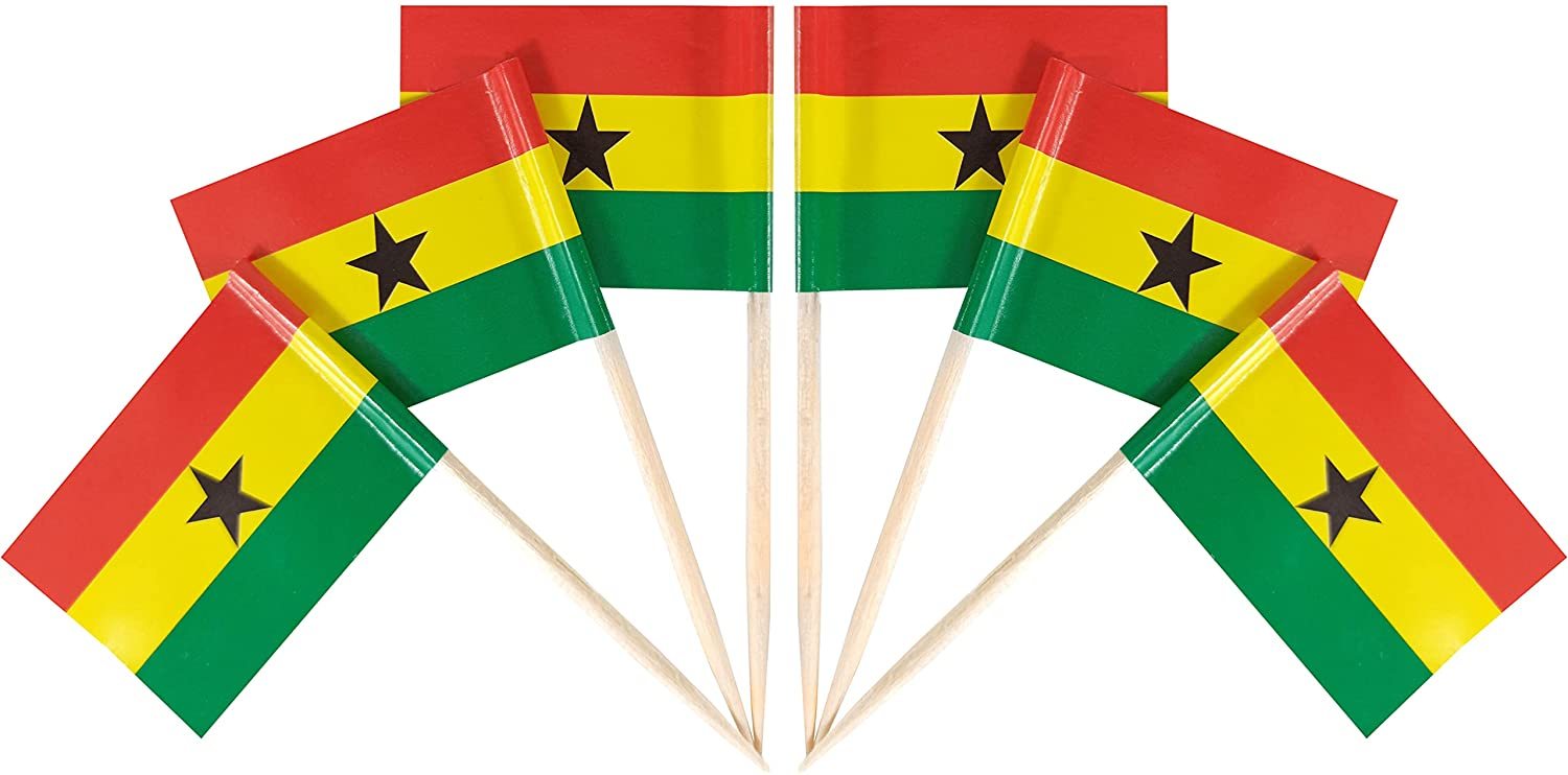 Ghana Schreibtisch Flagge, 30cm Großes Kleines Produktbild-Vorschau 3
