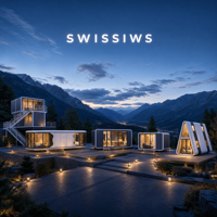 Capsule spatiale de glamping de luxe, maison préfabriquée étanche pour l'extérieur, idéale pour les centres de villégiature et les parcs