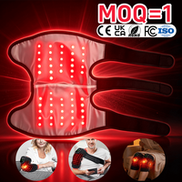Ceinture de thérapie par lumière rouge sans fil pour genou, 132 LED 660nm 850nm, avec chauffage, vibrations et minuterie automatique, masseur de genou à moule exclusif