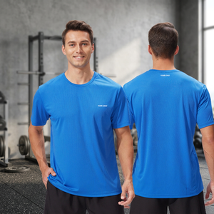 เสื้อยืดผู้ชาย โพลีเอสเตอร์ 100% แห้งเร็ว ไม่เป็นขุย เสื้อลำลอง ชุดกีฬา ฟิตเนส วิ่ง ออกกำลังกาย ผ้าทอระบายอากาศ แขนสั้น - Product Image 3