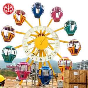Grande roue de parc d'attractions à prix abordable, <span class=keywords><strong>40</strong></span> places, 12 <span class=keywords><strong>m</strong></span>, pour enfants, avec lanterne horloge, à vendre - Product Image 4
