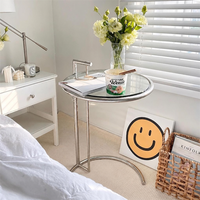 Table basse en métal durable, mobile, moderne, minimaliste et élégante pour salon, chambre à coucher, meubles de maison