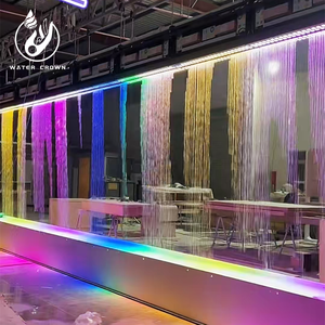 2025 vendita calda su misura programmabile digitale rotonda fontana <span class=keywords><strong>di</strong></span> acqua tenda <span class=keywords><strong>di</strong></span> acqua cascata pioggia adatto per il centro commerciale - Product Image 2