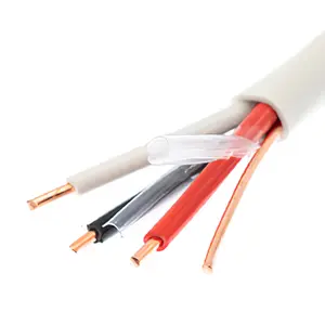 سلك كهربائي بناء 3 موصلات بدون معدن PVC/نايلون 10AWG