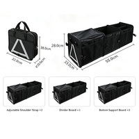 Organisateur de coffre de voiture pliable en tissu Oxford personnalisé, boîte de rangement isotherme pour véhicule