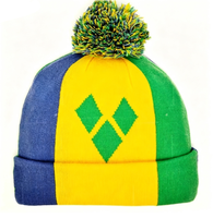 Nouveau bonnet tricoté avec drapeau des Palau pour femmes et hommes, bonnet à pompon, bonnet chaud d'hiver, doux, extensible, pas cher, vente en gros personnalisée