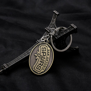 Articles promotionnels pour fans : Porte-clés en métal à double face avec logo d'équipe en relief, pendentif <span class=keywords><strong>James</strong></span> Curry Durant - Product Image 4