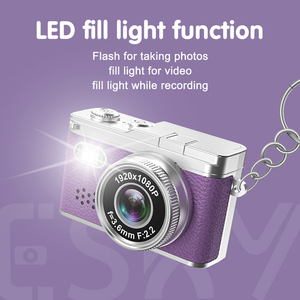 Wholesale Customizable Transparent Mini <b>Camera</b> Keychain 1080P Retro Built-in LED Light for Travel Vlog Gifts Wholesale Customiza - Product Image 4