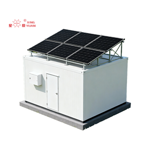 Chambre froide commerciale automatique à énergie solaire semi-enterrée avec porte coulissante et isolation thermique - Product Image 1