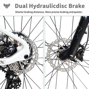 Vélo de montagne à suspension intégrale en carbone 29 MFM100 pour DEORE M6100 12 vitesses, frein à disque hydraulique MT200, blocage 140 mm - Product Image 5