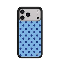 Coque de téléphone Wildflow bleue et rose à motifs animaux en relief, protection antichoc et anti-chute pour iPhone 16 Pro Max 17 15 Plus