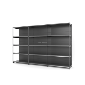 Le rayonnage moderne de supermarché de gondole en métal conçoit les présentoirs minimalistes de supermarché - Product Image 1