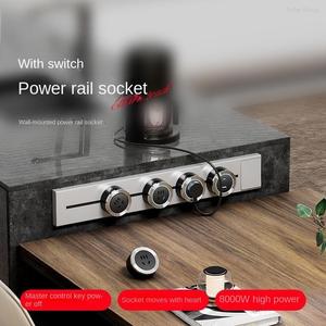 Toma de riel de electricista internacional con interruptor, toma de riel deslizante de alta potencia, enchufe móvil, toma de riel estándar británico - Product Image 3